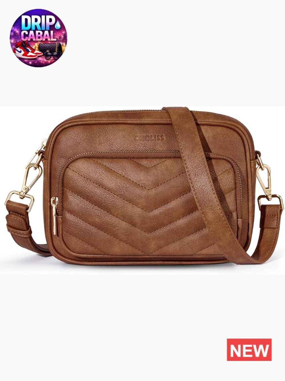 Quilted Crossbody Bag RFID Vegan Leather Small Shoulder Purse with Wallet